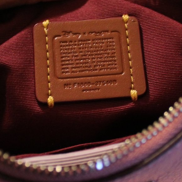 Large DISNEY X COACH Wristlet w/ Mini Mouse Motif - Picture 4 of 5